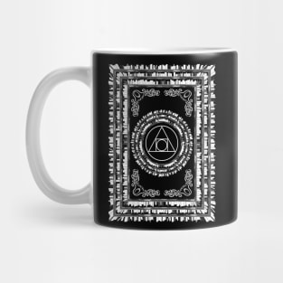 The Philosopher's Stone - Symbol of Alchemy (Bookcase Design) Mug